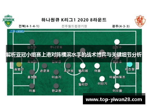 解析亚冠小组赛上港对阵横滨水手的战术博弈与关键细节分析 解析亚冠小组赛上港对阵横滨水手的战术博弈与关键细节分析